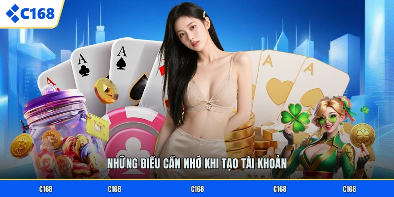 ĐĂNG KÝ C168 Những điều cần nhớ khi tạo tài khoản